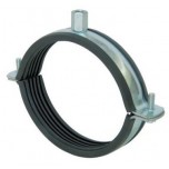 Хомут для монтажа круглых стальных воздуховодов (с уплотнительной резинкой) D=100 мм